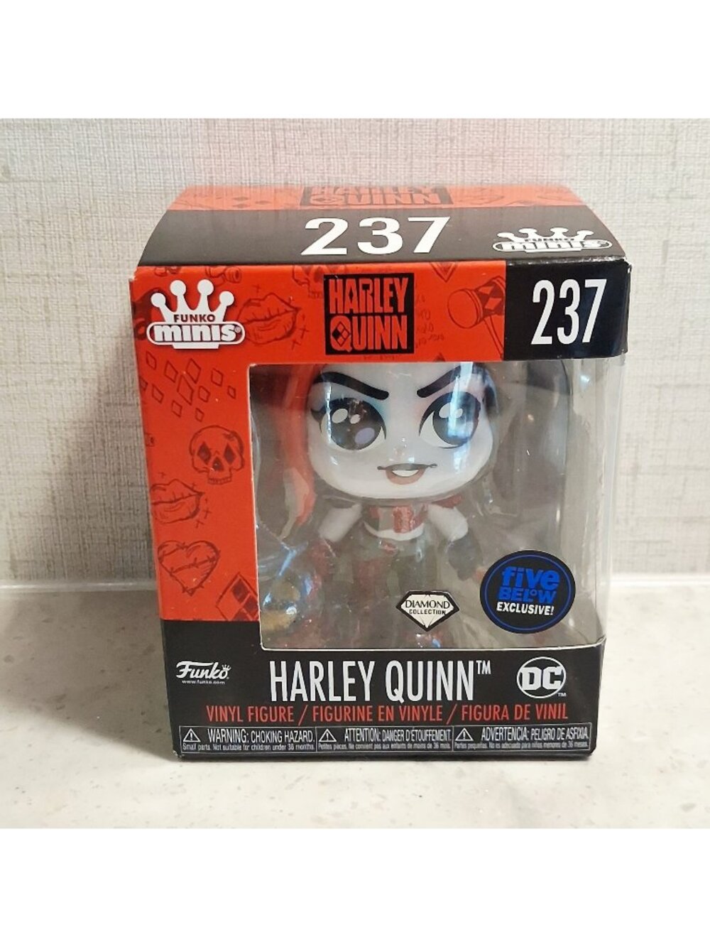 Diamond Club & Mallot Harley Quinn #237 Funko Minis Figure Five Below Exclusive